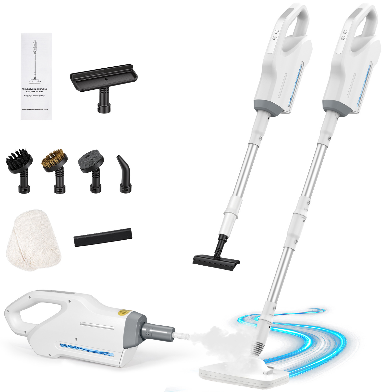 Home Bathroom Cleaner - منظف بخار متعدد الوظائف بقوة 1500