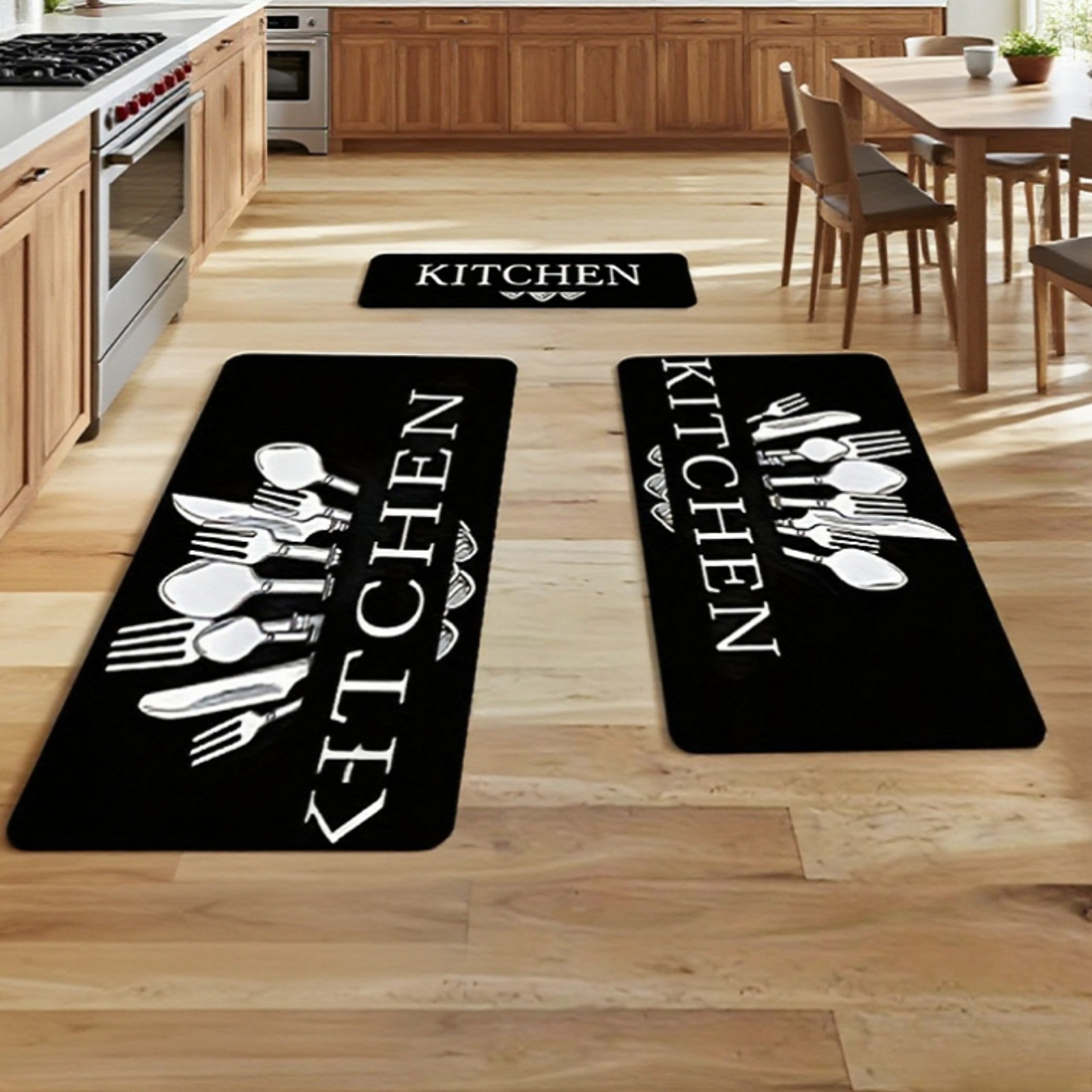 Home Bathroom Rugs - سجادة طويلة غير قابلة للانزلاق ومطبوعة