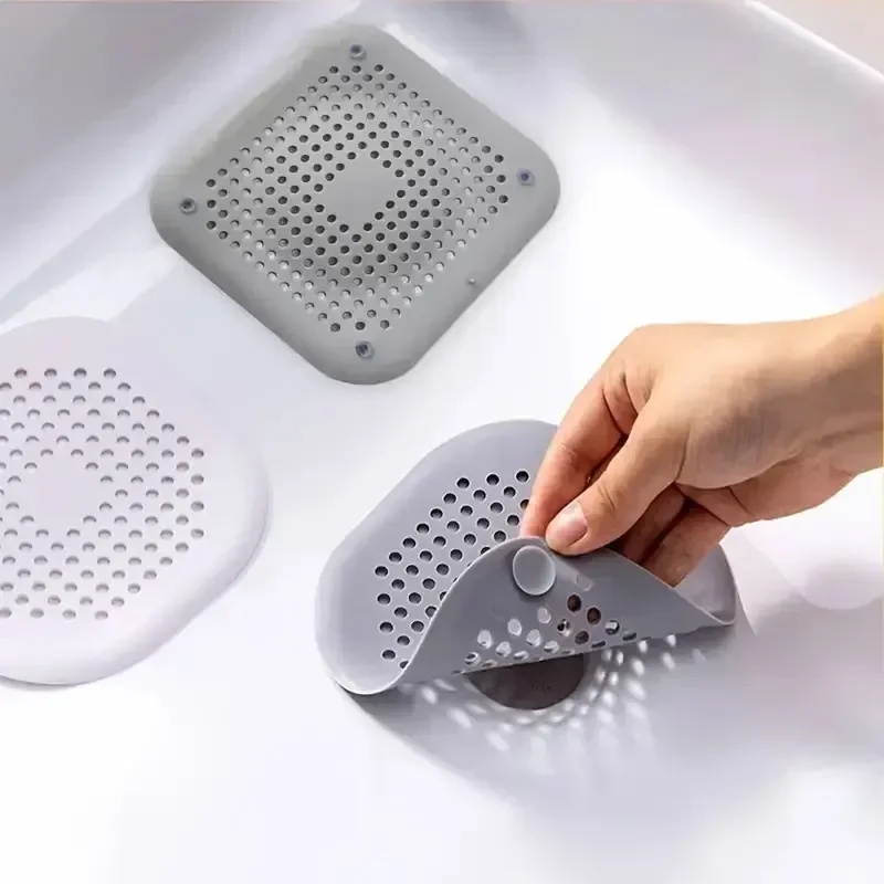 Drain Hair Catcher - سدادة تصريف من السيليكون للمطبخ والحمام،