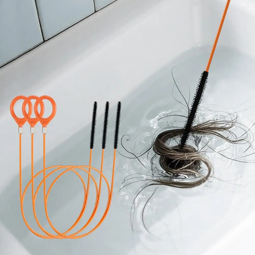 Home Bathroom Cleaner - خطاف تنظيف أنابيب الصرف من الفولاذ