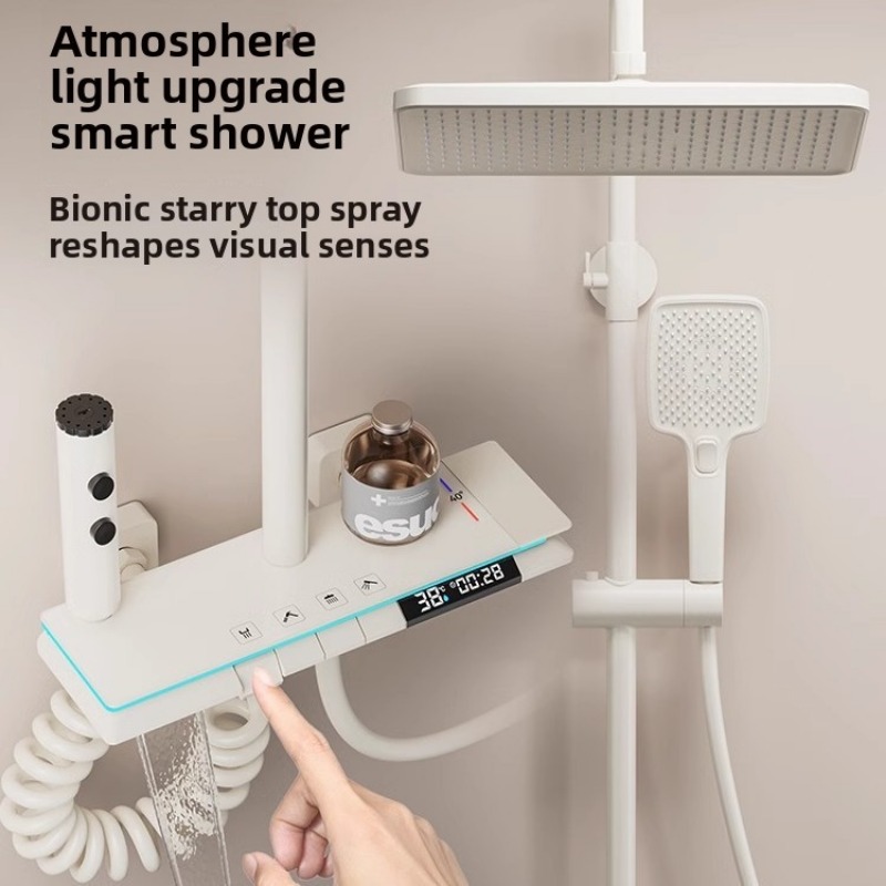 Shower Head Rain - مجموعة دش حرارية للحمام المنزلي، رأس