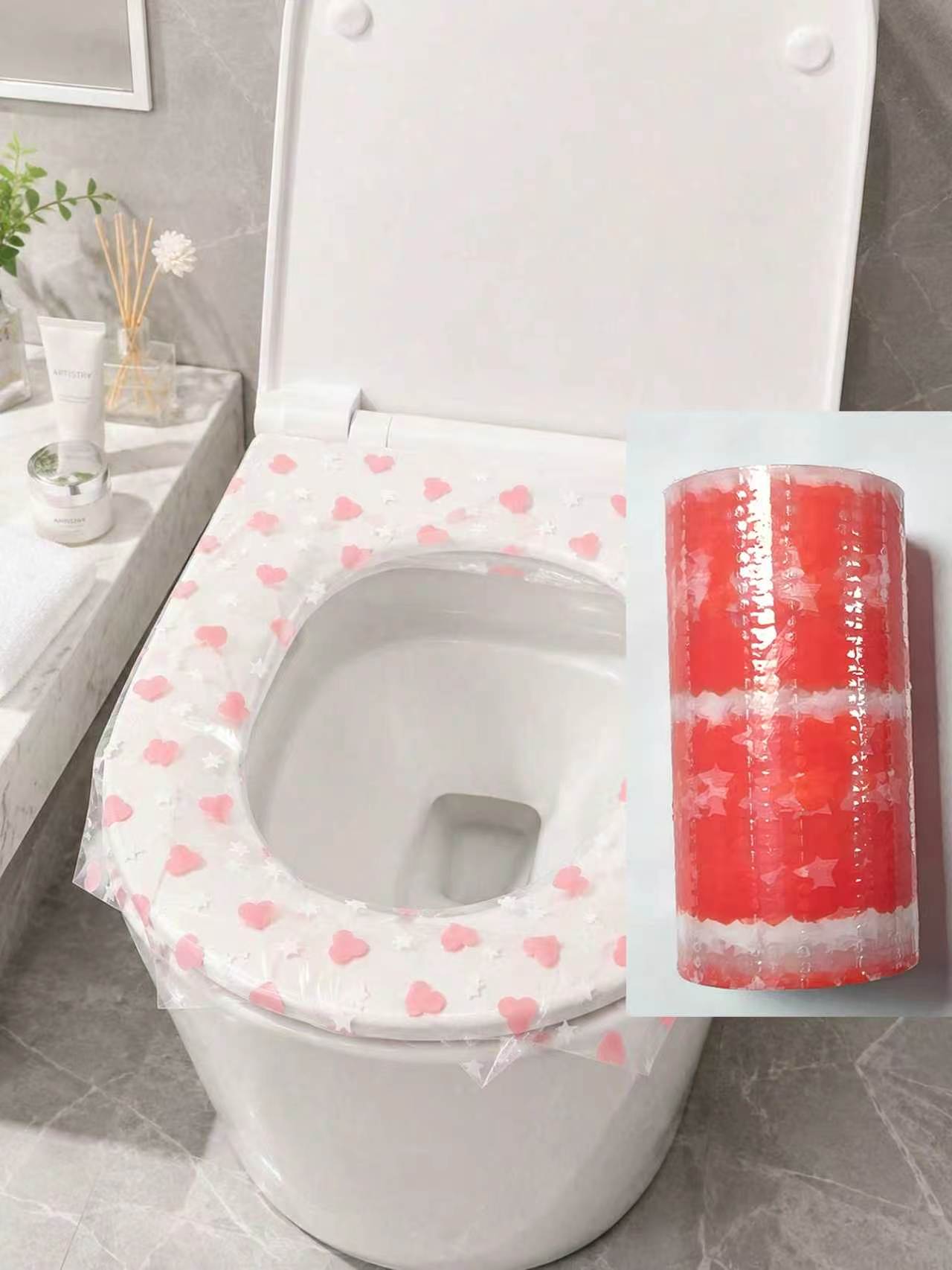 Bathroom Home Improvement - 133 قطعة/لفة من أغطية مقاعد المرحاض