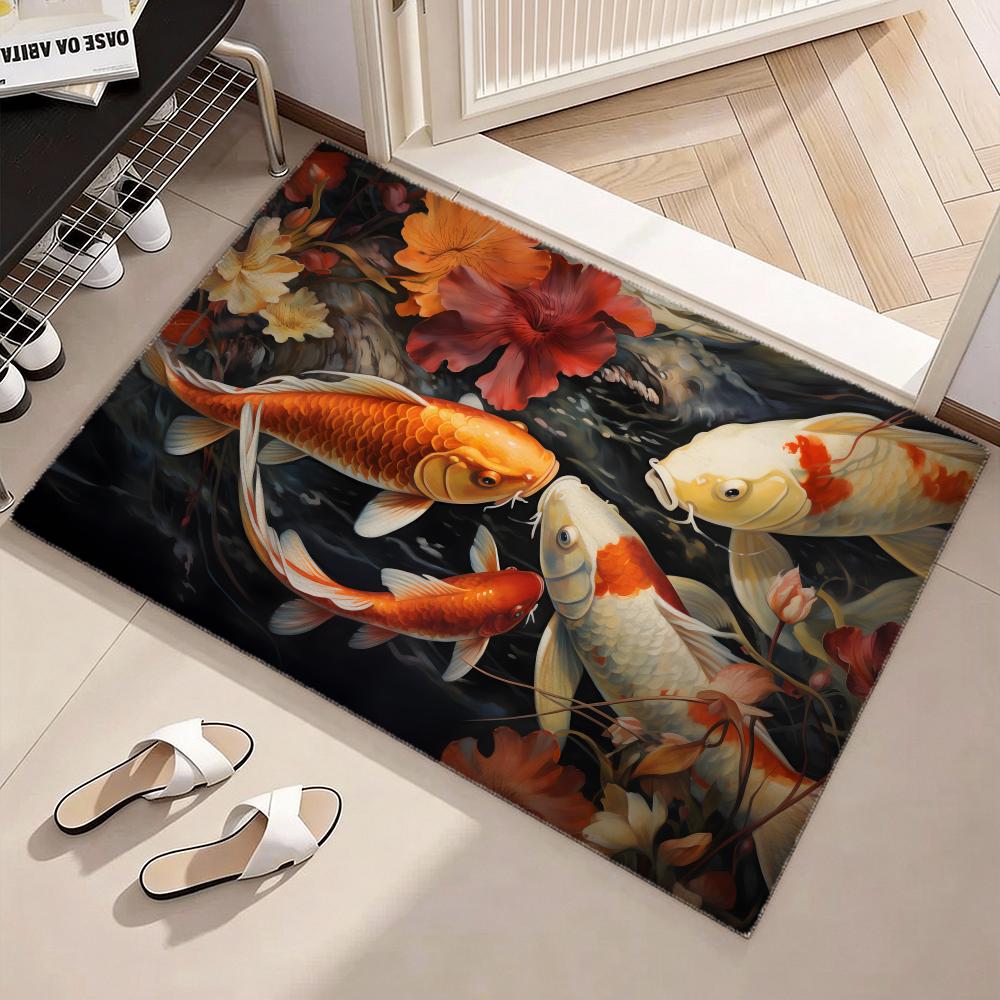 سجادة أرضية على شكل سمكة الكوي - مراجعة Home Goods Bathroom Decor وسعره