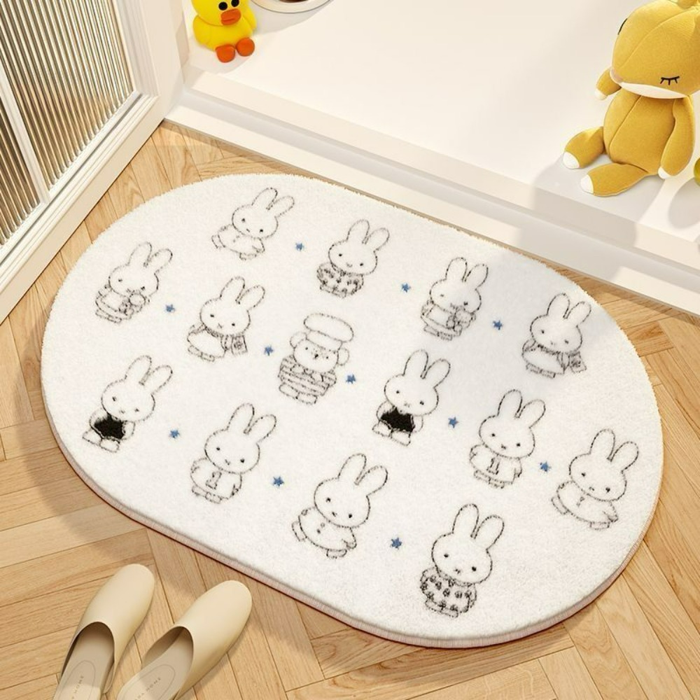 سجادة أرضية كرتونية على شكل مي - مراجعة Home Goods Bathroom Decor وسعره
