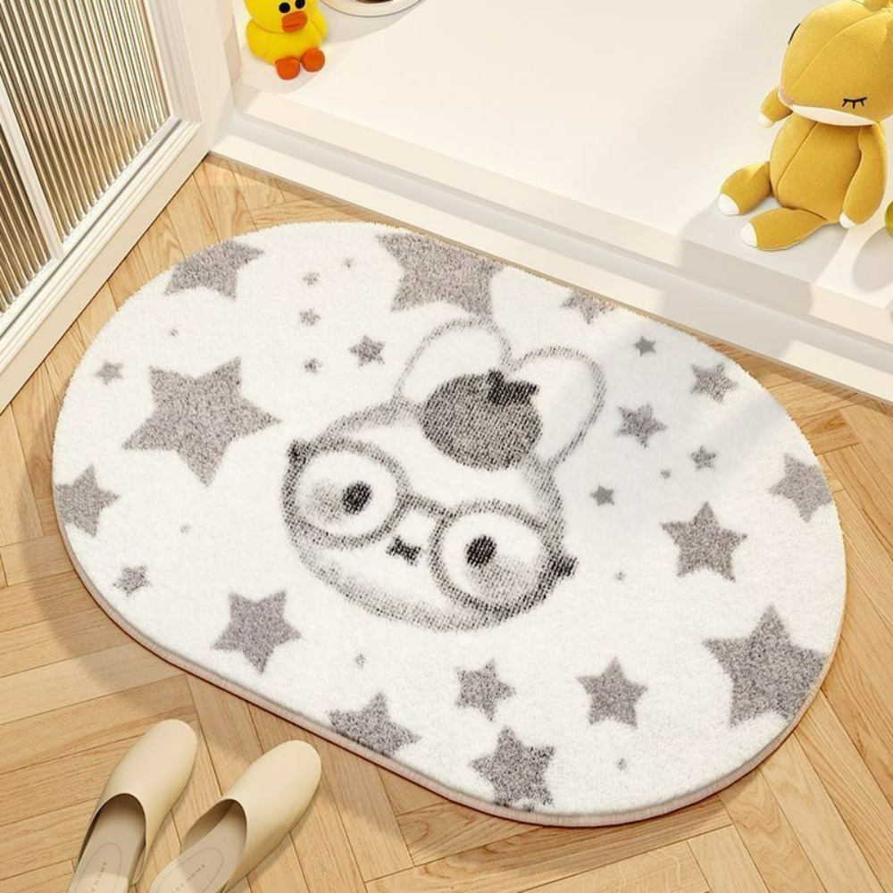 سجادة أرضية كرتونية على شكل مي - مراجعة Home Goods Bathroom Decor وسعره
