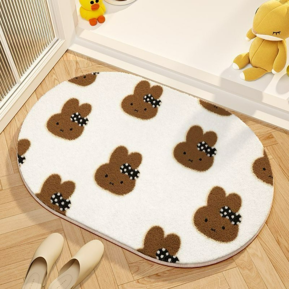 سجادة أرضية كرتونية على شكل مي - مراجعة Home Goods Bathroom Decor وسعره