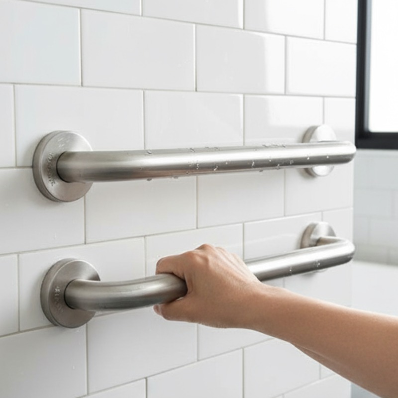 مسند ذراع من الفولاذ المقاوم ل - مراجعة Home Bathroom Grab Bar وسعره