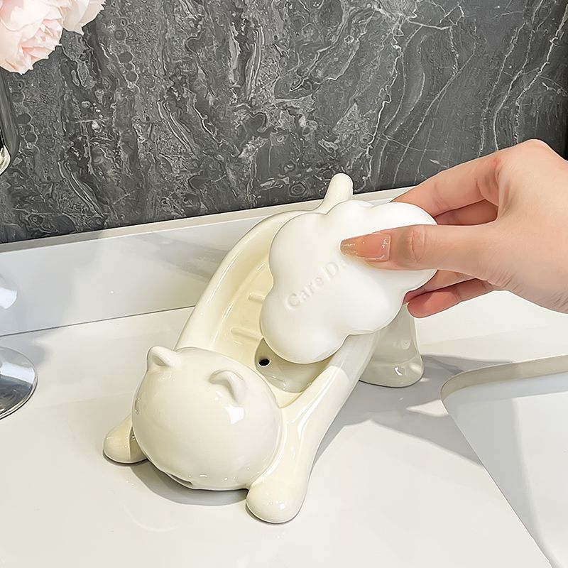 حامل صابون على شكل قطة لطيفة،  - مراجعة Bathroom Home Improvement وسعره