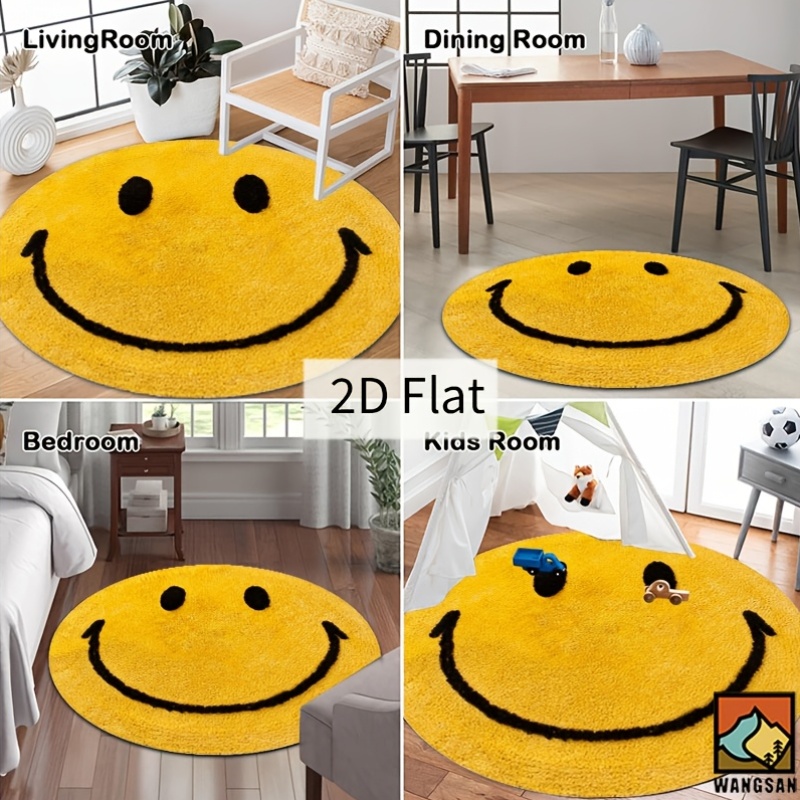سجادة دائرية من الفلانيل بتصمي - مراجعة Home Bathroom Rugs وسعره