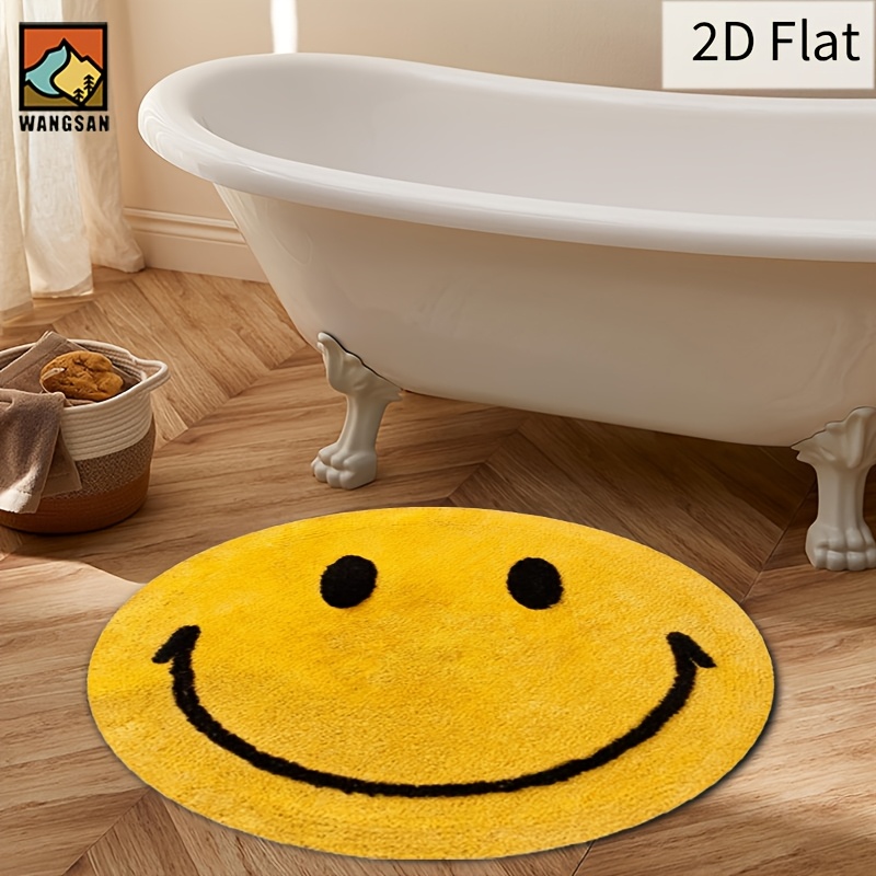 سجادة دائرية من الفلانيل بتصمي - مراجعة Home Bathroom Rugs وسعره