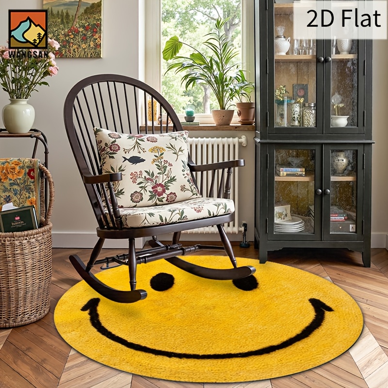 سجادة دائرية من الفلانيل بتصمي - مراجعة Home Bathroom Rugs وسعره