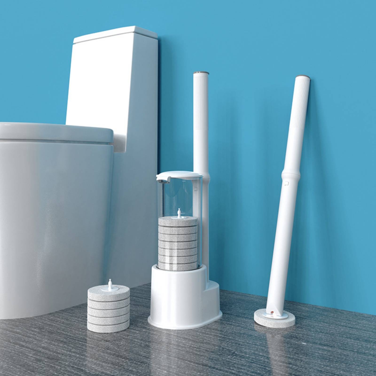 طقم فرشاة مرحاض للاستخدام مرة  - مراجعة Home Bathroom Cleaner وسعره
