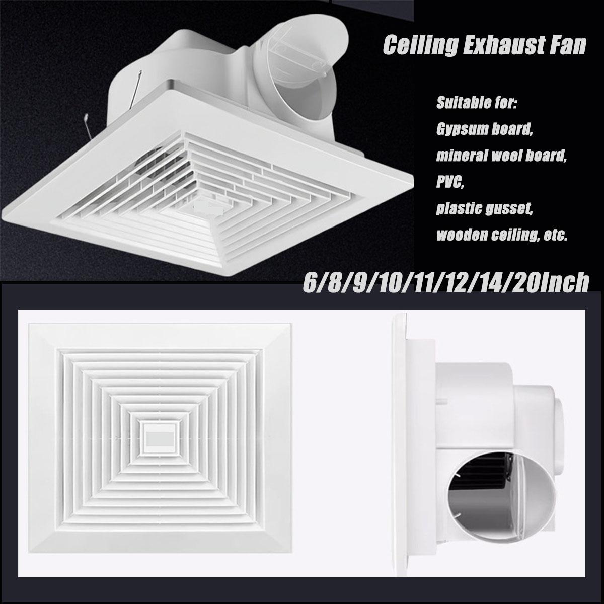 مروحة عادم مجاري الهواء بقطر 6 - مراجعة Home Bathroom Ventilation وسعره