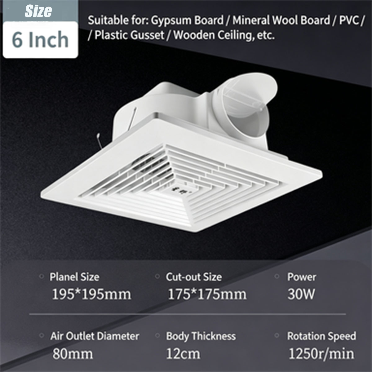 مروحة عادم مجاري الهواء بقطر 6 - مراجعة Home Bathroom Ventilation وسعره