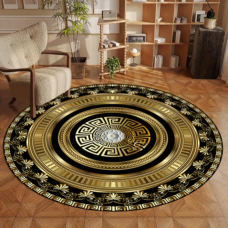 سجادة دائرية بنمط المفتاح اليو - مراجعة Home Bathroom Rugs وسعره