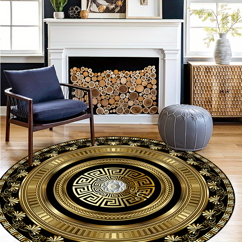 سجادة دائرية بنمط المفتاح اليو - مراجعة Home Bathroom Rugs وسعره