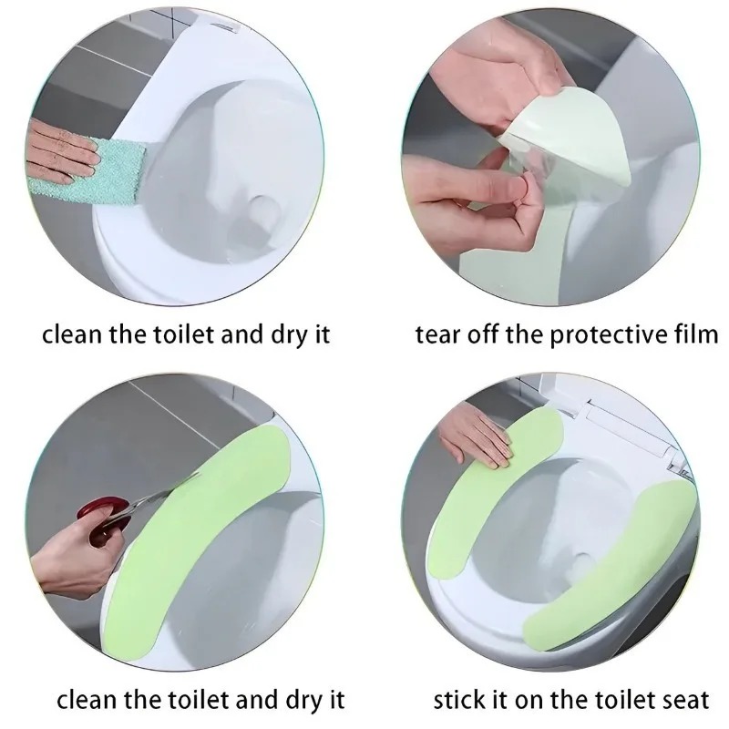 1/5/10 أزواج من وسائد مقاعد ال - مراجعة Home Bathroom Cleaner وسعره