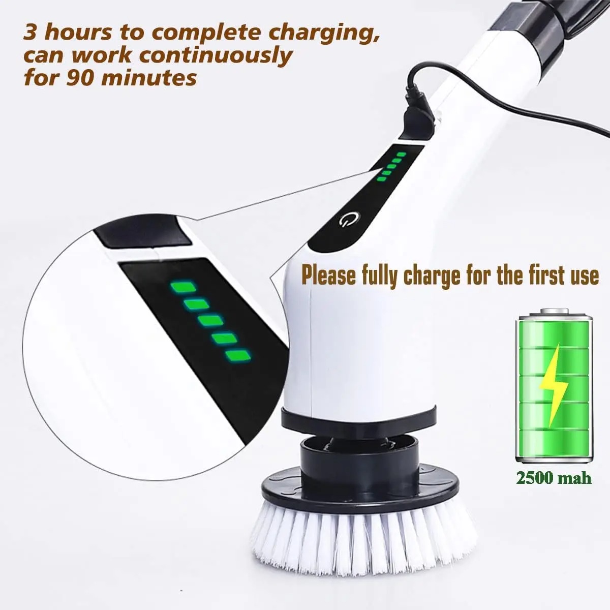 فرشاة تنظيف كهربائية قوية لاسل - مراجعة Home Bathroom Cleaner وسعره