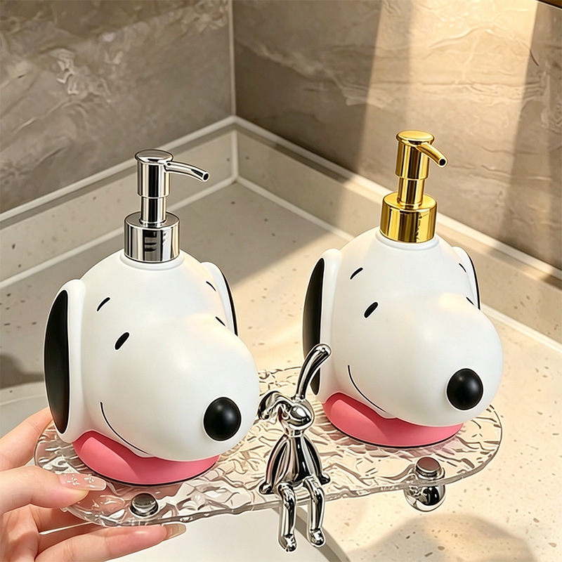 زجاجة موزع صابون كاواي كرتونية - مراجعة Home Goods Bathroom Decor وسعره
