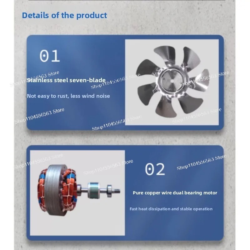 مروحة تهوية معدنية من الفولاذ  - مراجعة Home Bathroom Ventilation وسعره